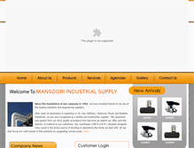 Tablet Screenshot of mansoori-industrial.com